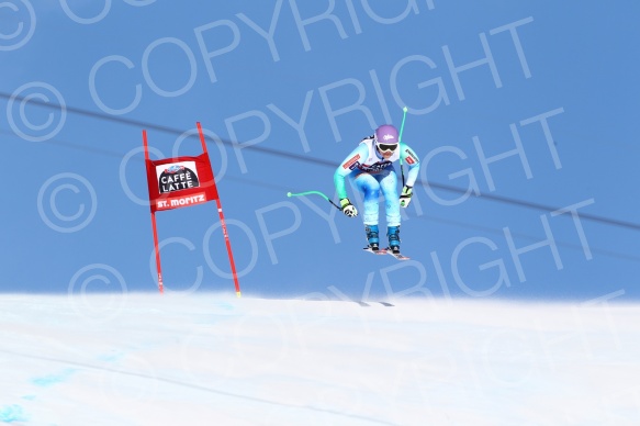 SKI WORLD CUP,DH LADIES ,ST MORITZ, 2015