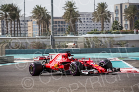 Test F1 Abu Dhabi 2018 Kubica, vettel, Le Clerc