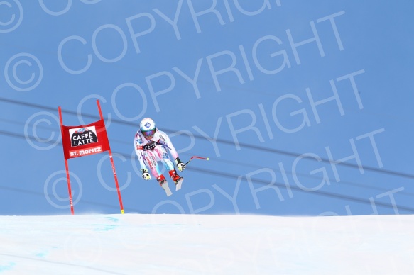 SKI WORLD CUP,DH LADIES ,ST MORITZ, 2015