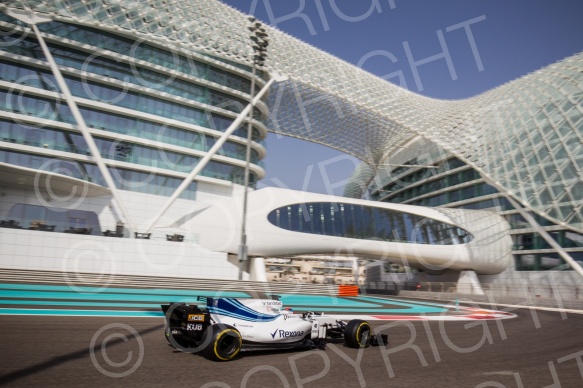 Test F1 Abu Dhabi 2018 Kubica, vettel, Le Clerc