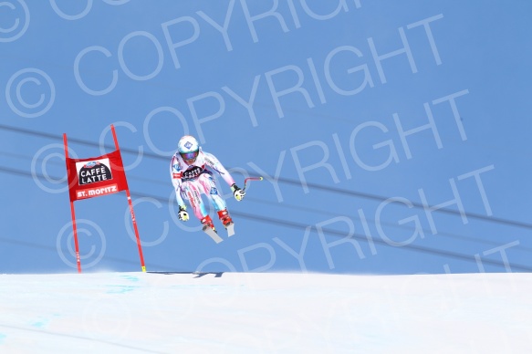 SKI WORLD CUP,DH LADIES ,ST MORITZ, 2015