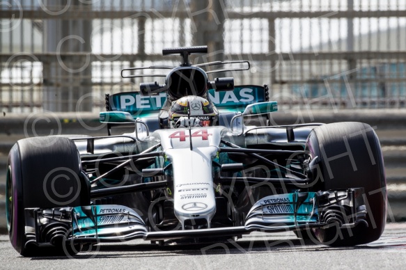 Test F1 Abu Dhabi 2018 Kubica, vettel, Le Clerc