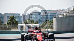 Test F1 Abu Dhabi 2018 Kubica, vettel, Le Clerc