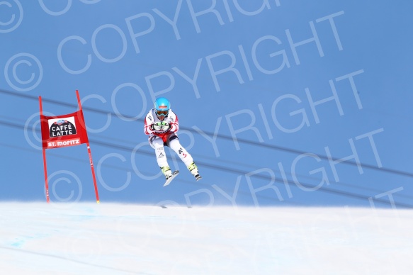 SKI WORLD CUP,DH LADIES ,ST MORITZ, 2015