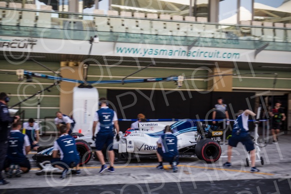 Test F1 Abu Dhabi 2018 Kubica, vettel, Le Clerc