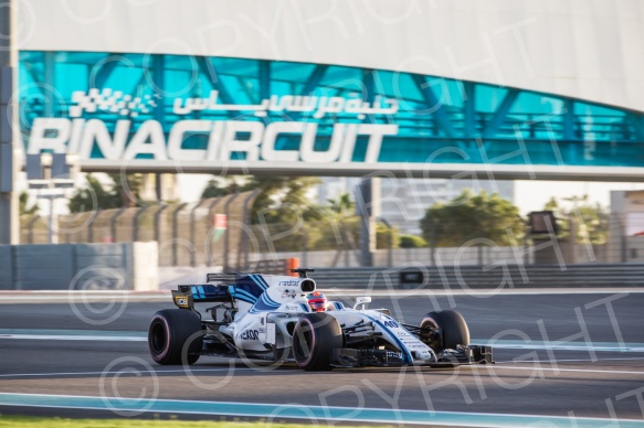 Test F1 Abu Dhabi 2018 Kubica, vettel, Le Clerc