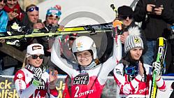 SKI WORLD CUP,DH LADIES ,ST MORITZ, 2015