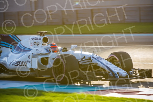 Test F1 Abu Dhabi 2018 Kubica, vettel, Le Clerc