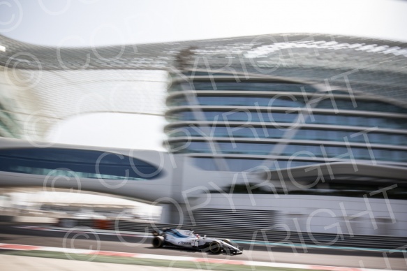 Test F1 Abu Dhabi 2018 Kubica, vettel, Le Clerc