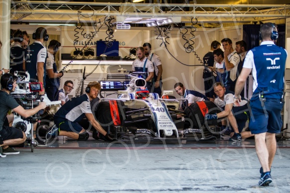 Test F1 Abu Dhabi 2018 Kubica, vettel, Le Clerc