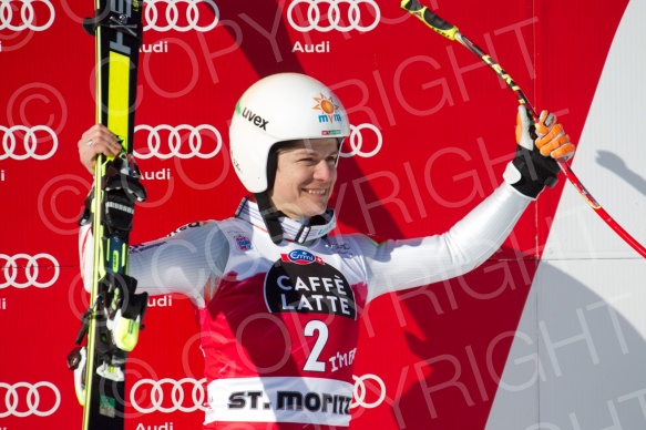 SKI WORLD CUP,DH LADIES ,ST MORITZ, 2015