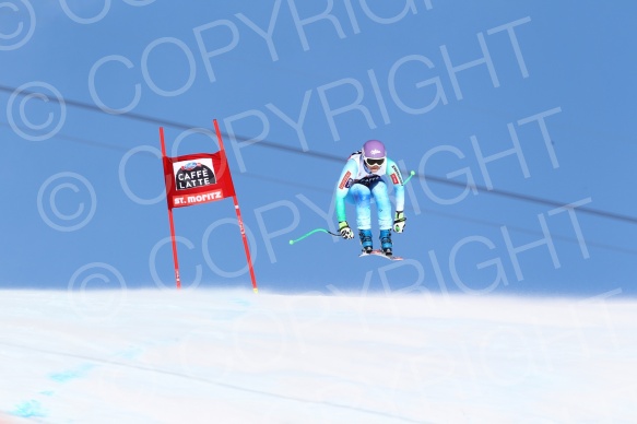 SKI WORLD CUP,DH LADIES ,ST MORITZ, 2015