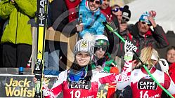 SKI WORLD CUP,DH LADIES ,ST MORITZ, 2015