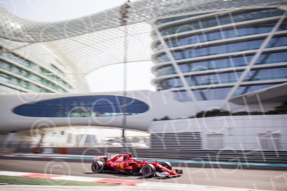 Test F1 Abu Dhabi 2018 Kubica, vettel, Le Clerc